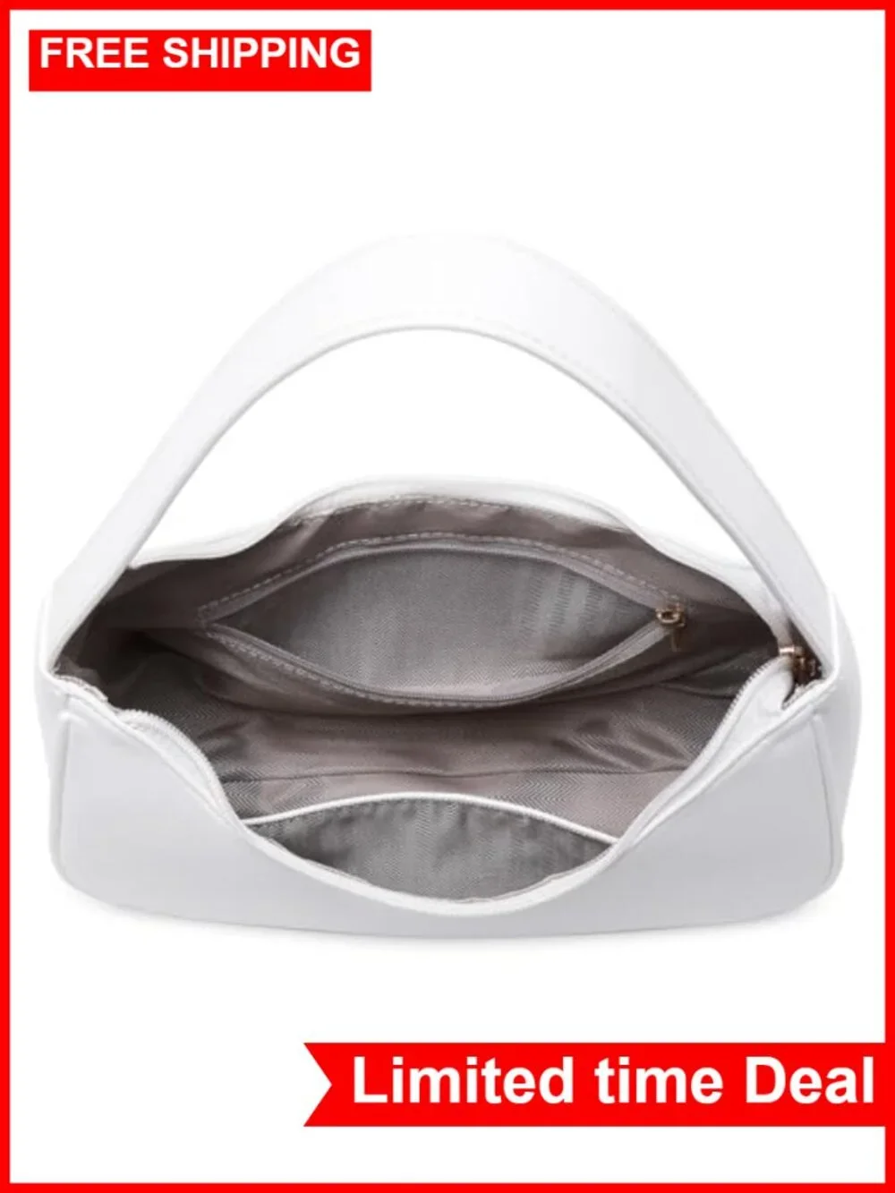 Cute Hobo Shoulder Bag for Women - PU Leather Tote Handbag Purse with Zipper,